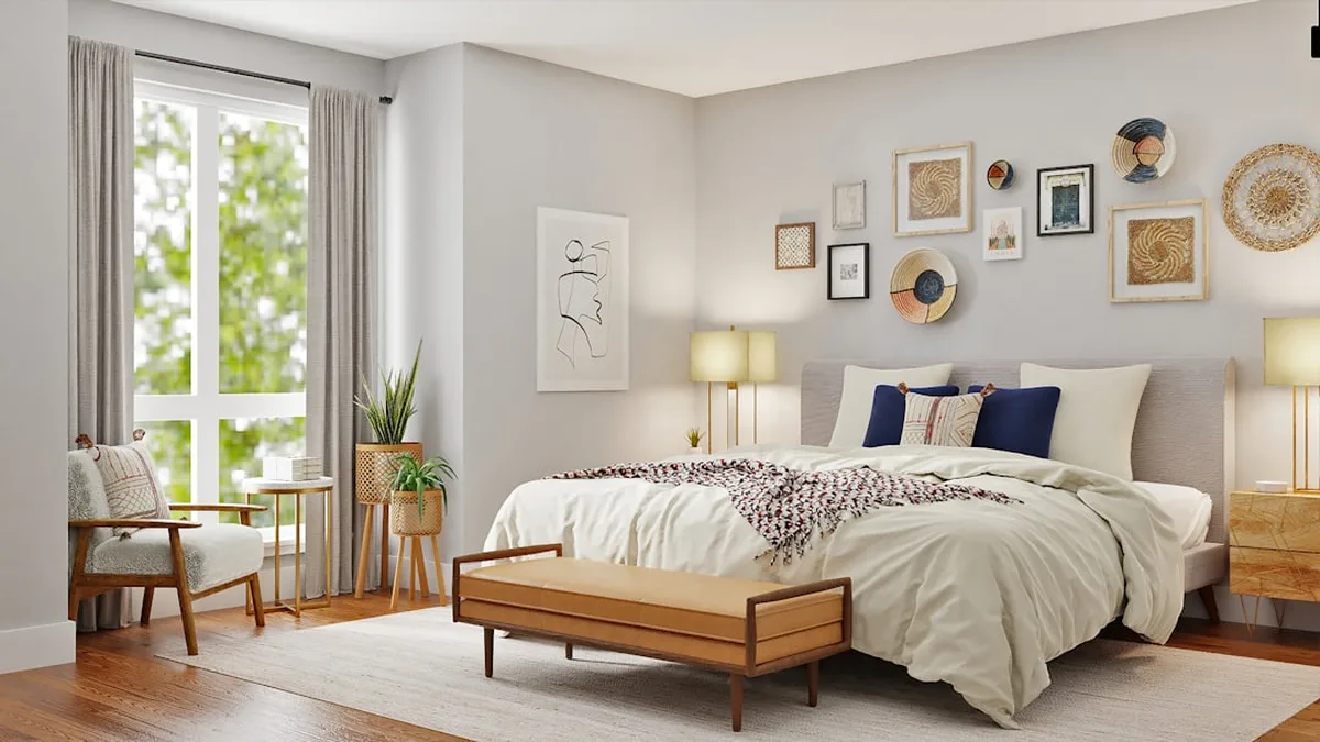 Chambre reposante aménagement