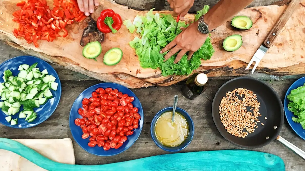 Salade complète repas